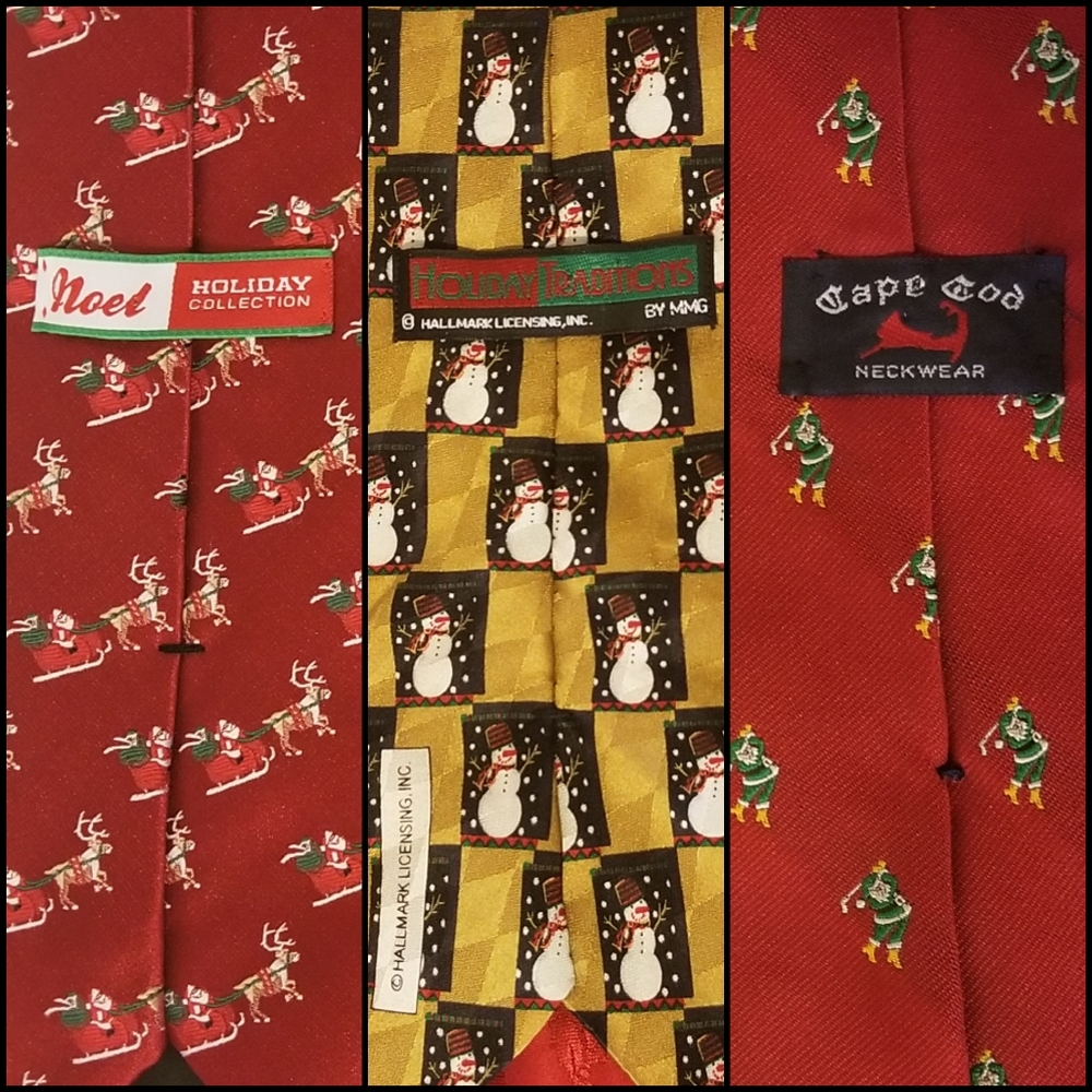 Christmas Holiday 3 Tie Bundle - Various Brands - Picture 7 of 7